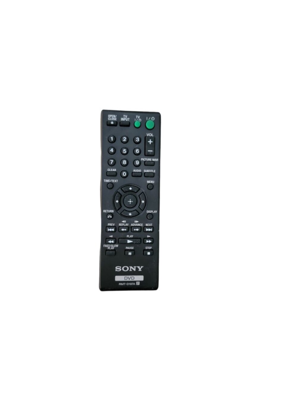 Genuine Sony DVD Remote Control RMT-D197A Tested and Works